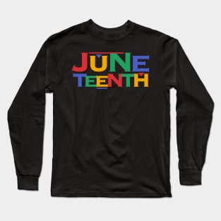 June Teenth Logo Long Sleeve T-Shirt